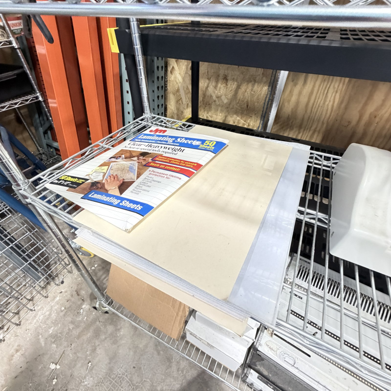 Lot 407: GBC HeatSeal H450 pouch laminator with binding machine and laminating sheets/supplies, office equipment lot