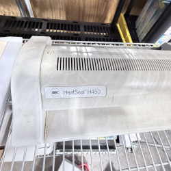 Lot 407: GBC HeatSeal H450 pouch laminator with binding machine and laminating sheets/supplies, office equipment lot
