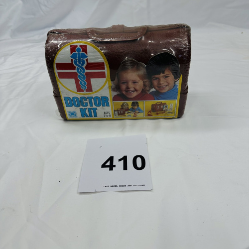 Lot 410: 1977 Hasbro "Doctor Kit" children's play medicine set, factory sealed