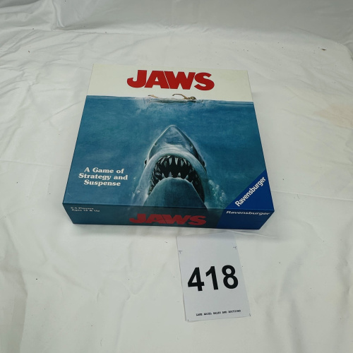 Lot 418: NEW Ravensburger "JAWS" board game, A Game of Strategy and Suspense, 2-4 Players