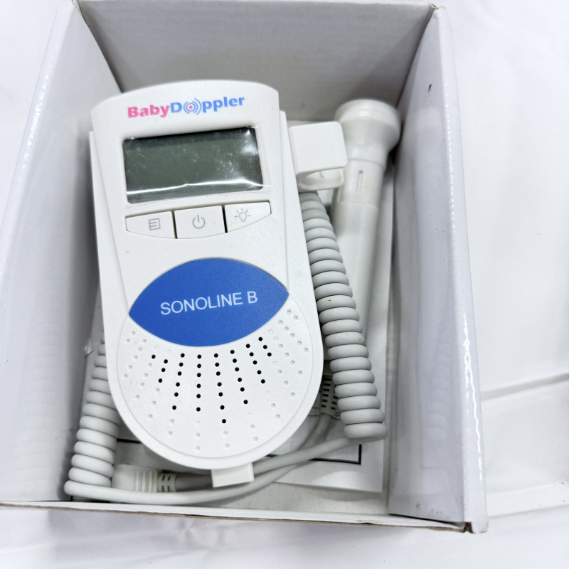 Lot 435: Baby Doppler "Sonoline B" fetal heart rate monitor, Blue, with probe and box