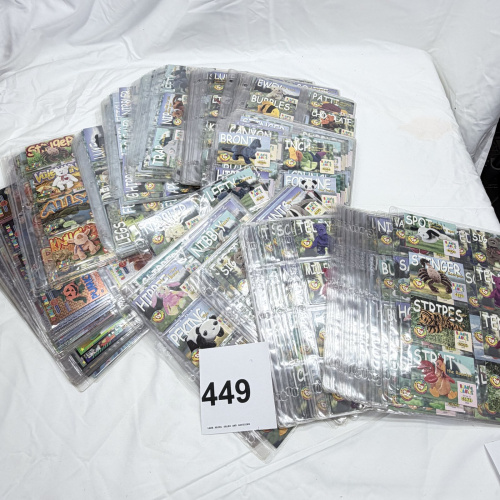 Lot 449: 1999 Ty Beanie Babies Official Club Series II trading cards, large sleeved collection