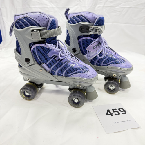 Girls' Purple/Blue Quad Roller Skates, Adjustable Size 5-8, Style #ILSD2067