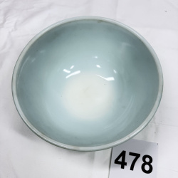Lot 478: 1960s Pyrex "Turquoise" mixing bowl, 403 2.5-quart, Primary Colors series