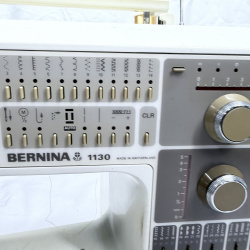 Lot 492: Vintage Bernina 1130 electronic sewing machine, made in Switzerland, with hard carrying case