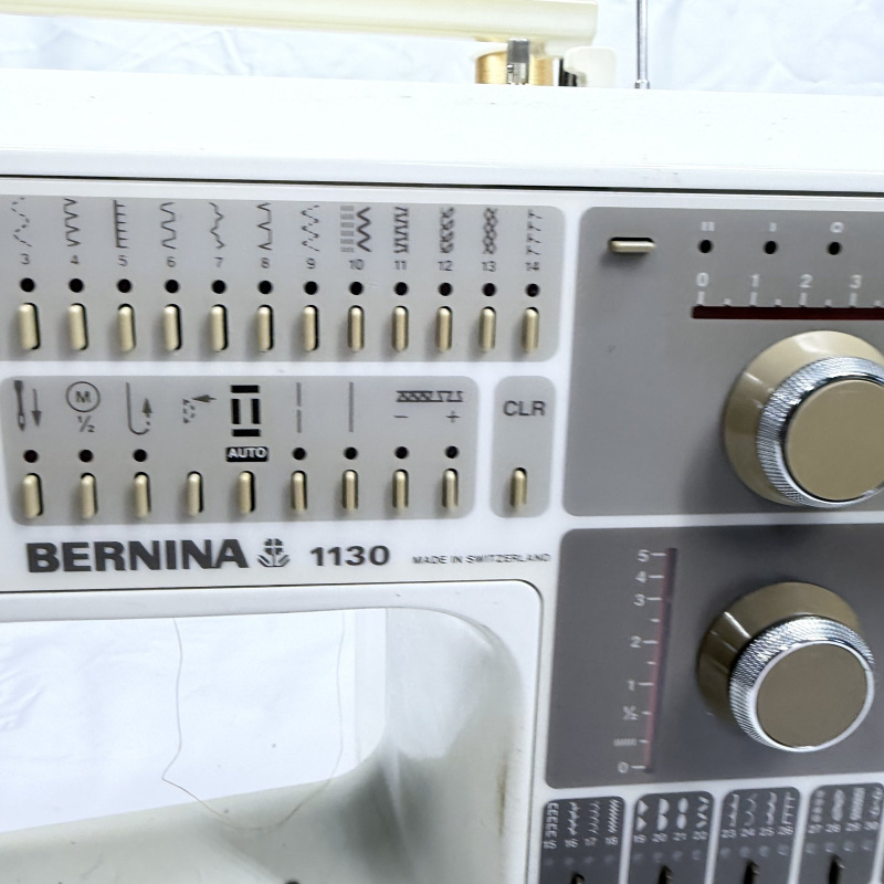 Lot 492: Vintage Bernina 1130 electronic sewing machine, made in Switzerland, with hard carrying case