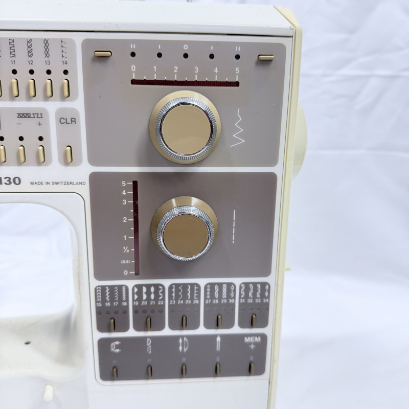 Lot 492: Vintage Bernina 1130 electronic sewing machine, made in Switzerland, with hard carrying case