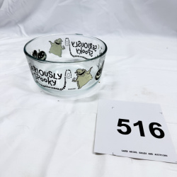 Pyrex Disney "Nightmare Before Christmas" Oogie Boogie "Seriously Spooky" glass bowl, 4-cup