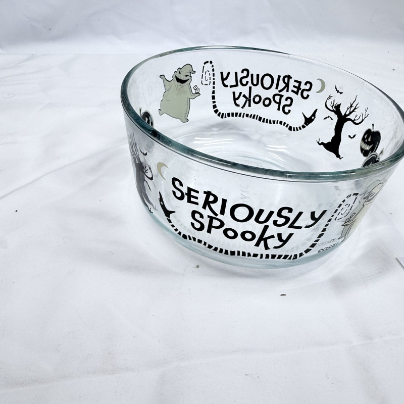 Pyrex Disney "Nightmare Before Christmas" Oogie Boogie "Seriously Spooky" glass bowl, 4-cup