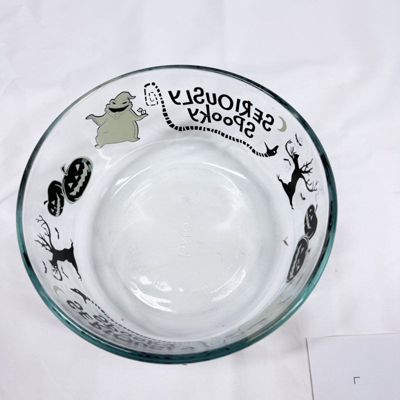 Pyrex Disney "Nightmare Before Christmas" Oogie Boogie "Seriously Spooky" glass bowl, 4-cup