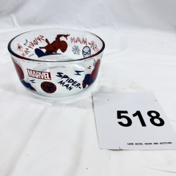 Pyrex Marvel "Spider-Man" glass mixing bowl, 1-quart