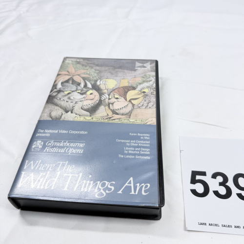 Lot 539: Vintage National Video Corporation "Where the Wild Things Are" VHS, Glyndebourne Festival Opera, Sendak/Knussen