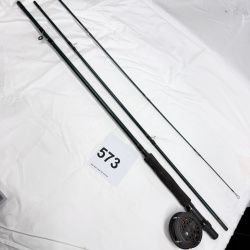 Lot 573: Martin Classic Fly Tackle 8' 5/6wt fly rod MRT56TK-GWL5 with Martin fly reel, line weight 4-6