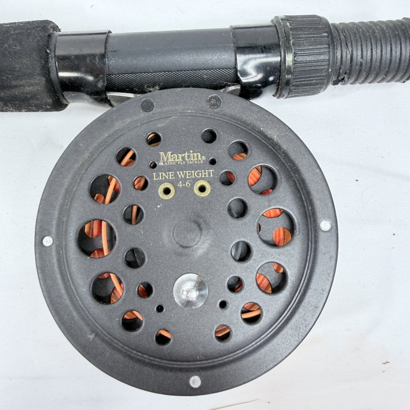 Lot 573: Martin Classic Fly Tackle 8' 5/6wt fly rod MRT56TK-GWL5 with Martin fly reel, line weight 4-6