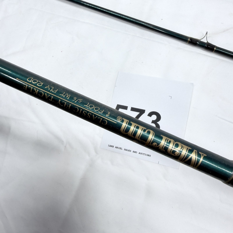 Lot 573: Martin Classic Fly Tackle 8' 5/6wt fly rod MRT56TK-GWL5 with Martin fly reel, line weight 4-6