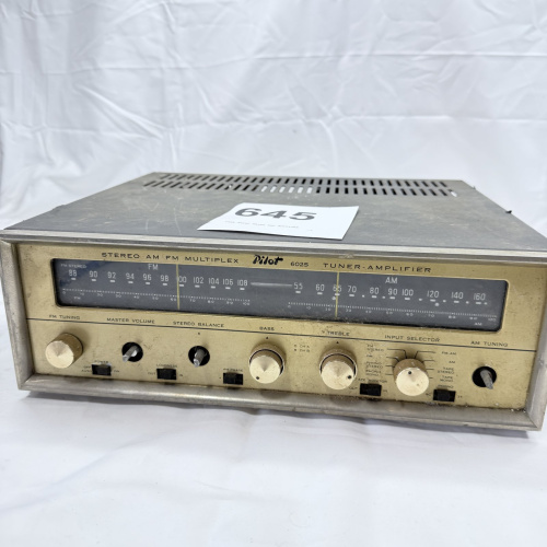 Lot 645: Vintage Pilot Model 602S Stereo AM/FM Multiplex Tuner-Amplifier, tube receiver
